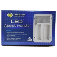 Assist Handle White with 12V LED Light