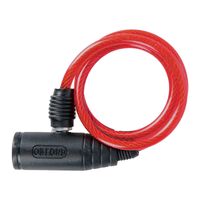 Oxford Bumper Cable Lock 6mm X 600mm - Red