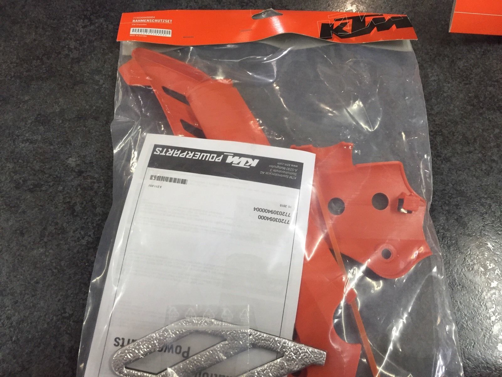 KTM Frame Protection Set Orange 7720309400004
