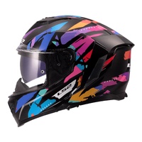 LS2 FF818 Storm III Kaos - Black / Purple / Blue (L)