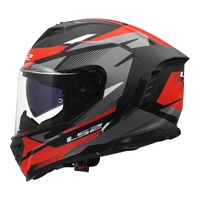 LS2 FF818 Storm III Komai - Black / Red (L)