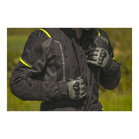 LS2 Narvik Men's Jacket - Grey/Black / Hi-Vis Yellow (XL)