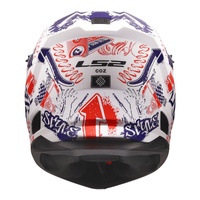 LS2 MX706J COZ Fantasy Junior Helmet - Matte White / Red / Blue 06 (S)
