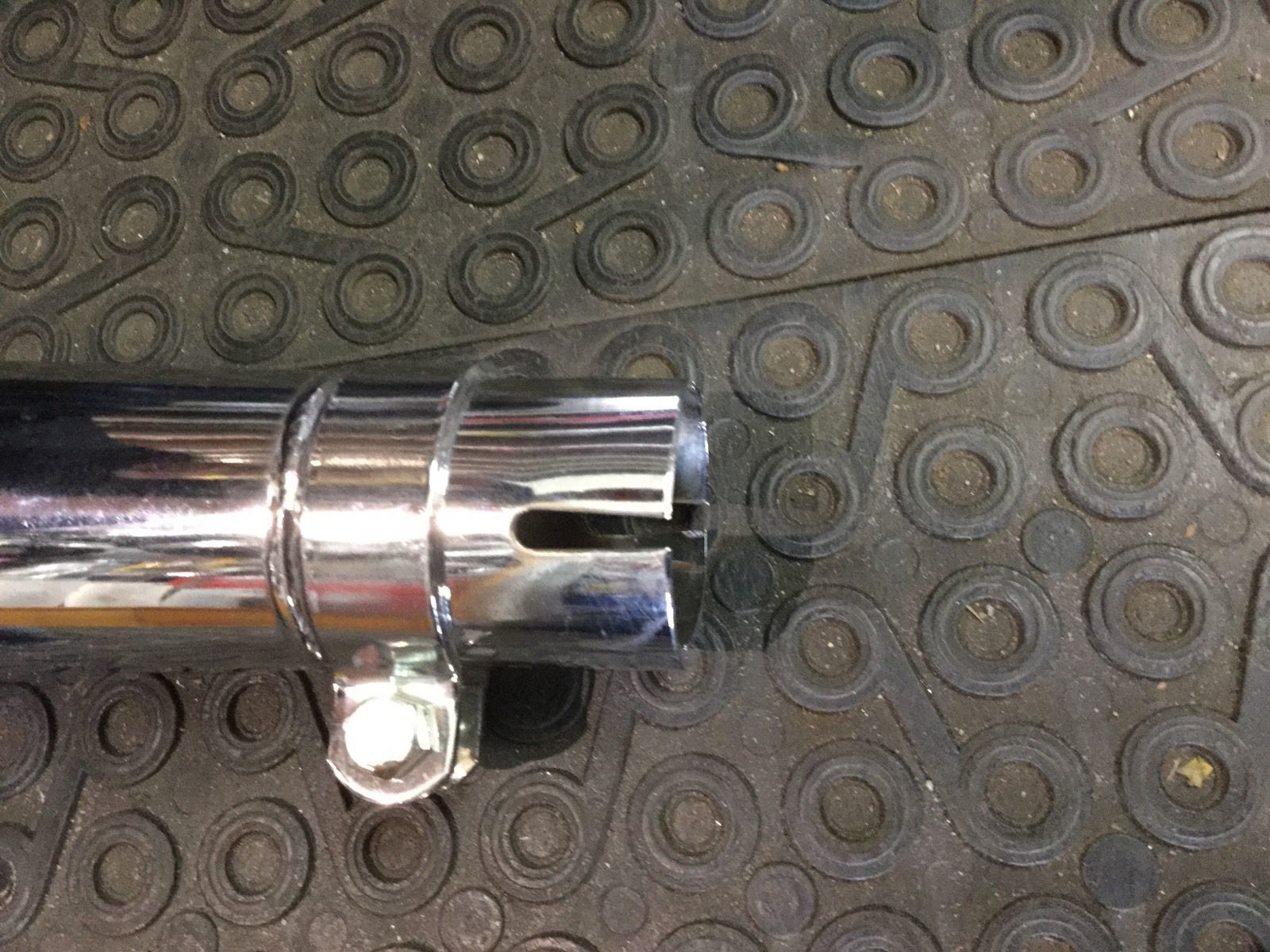muffler universal chrome 45mm ID