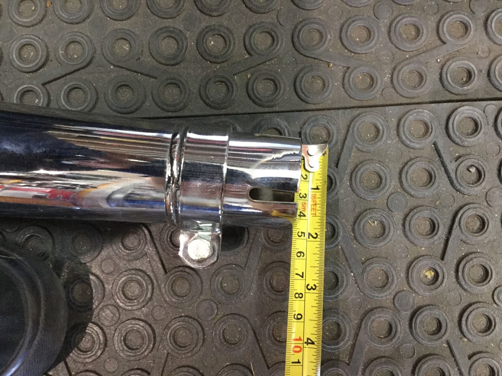 muffler universal chrome 45mm ID