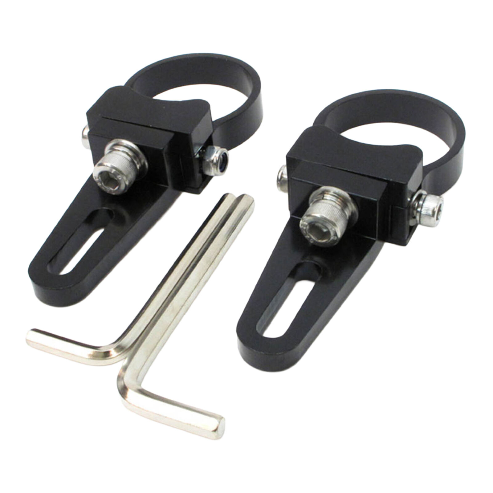 SICKSPEED 2x LED Bar Mounting Brackets Light Clamp For 1.75-2" Tubes Boats Trailers Roof Racks