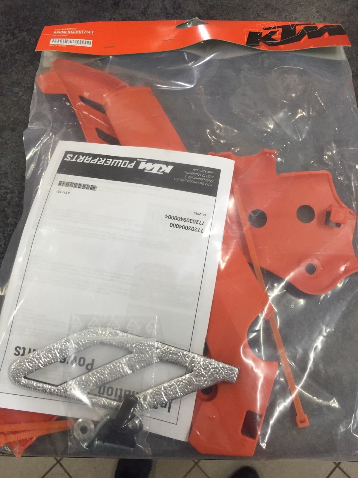KTM Frame Protection Set Orange 7720309400004