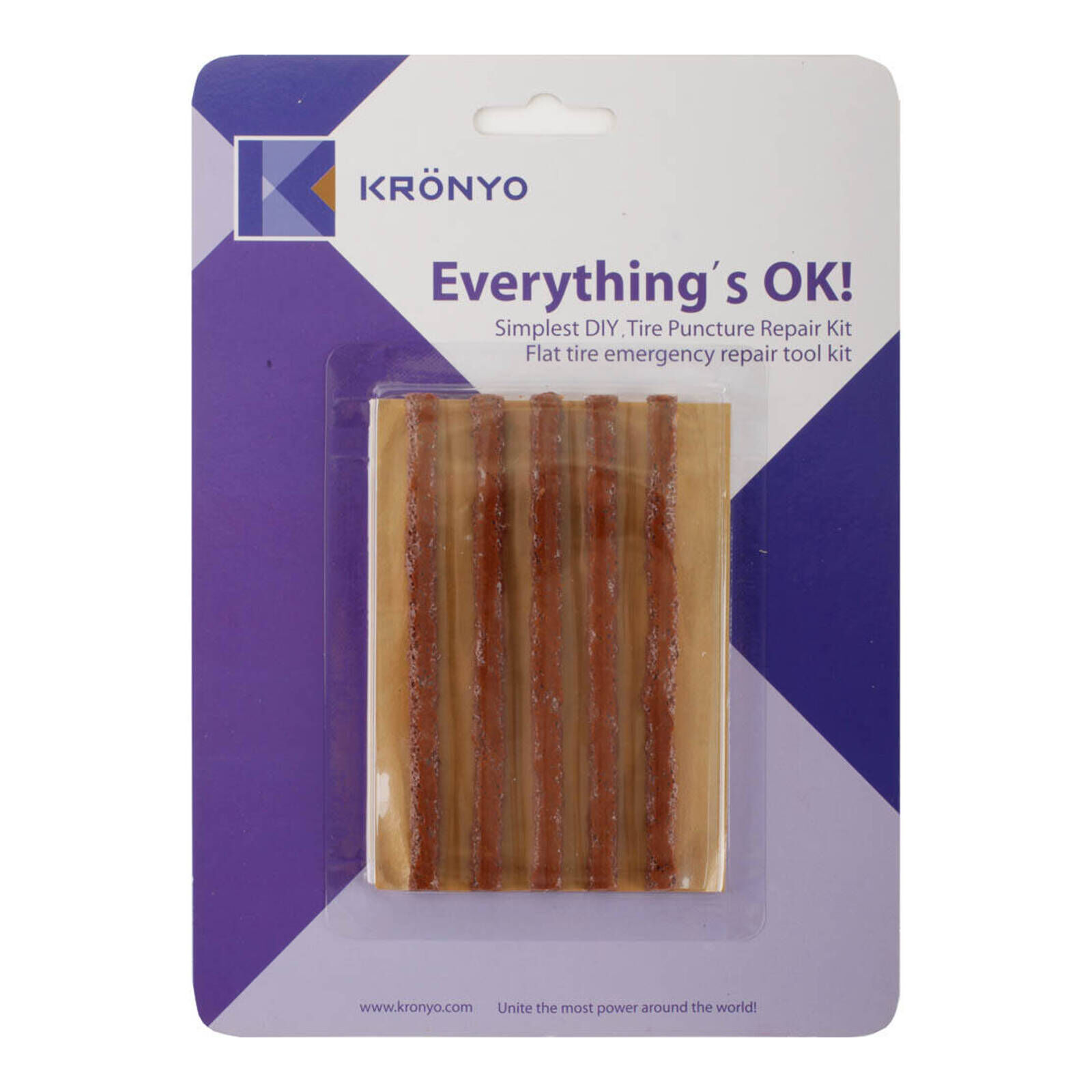 KRONYO T/L TYRE WICKS (ONE CARD10cm x 5 PLUGS)