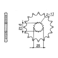 17T Yamaha Front Sprocket (520)