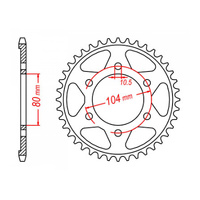 MTX 1489 Steel Rear Sprocket #525 (50T)
