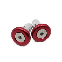 Kustom Hardware Bar End Plug 28mm 3 Piece - Red