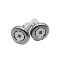 Kustom Hardware Bar End Plug 28mm 3 Piece - Silver