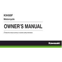 Owners Manual Kawasaki KX450 / KX450X 22-23