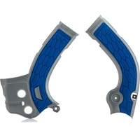 ACERBIS X-GRIP FRAME GUARDS YZF 250 14-16 450 14-15 SILV-BLUE