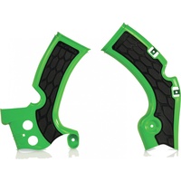 ACERBIS X-GRIP FRAME GUARDS KXF 450 09-18 GREEN-BLACK
