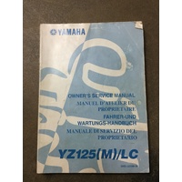 Owners Service Manual Yamaha YZ125M 2000 5HD-28199-30