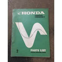 Honda CB500 / CB500K1 Parts Book