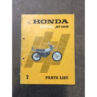 Honda Elsinore MT125 Parts Book