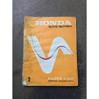 Honda SL175 Parts Book