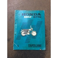 Honda Benly S110 Parts Book