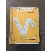 Honda SL125K1 Parts Book