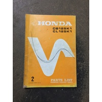 Honda CB125 / CL125 Parts Book