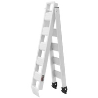 CrossPro Folding Bike Ramp - White (Max Weight 240kg)