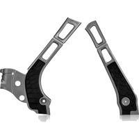 ACERBIS X-GRIP FRAME GUARDS YZ 125 250 05-20 SILVER-BLACK