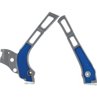 ACERBIS X-GRIP FRAME GUARDS YZ 125 250 05-25 SILVER-BLUE
