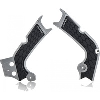 ACERBIS X-GRIP FRAME GUARDS CRF 250 18-19 450 17-18 SILVER-BLK