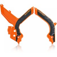 ACERBIS X-GRIP FRAME GUARDS KTM EXC EXCF 20-23 ORANGE BLACK