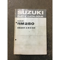 Parts Book Suzuki RM250 A,B,C,C2