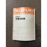 Parts Book Suzuki TS125 R,J,K,L,M,A