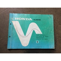 Parts Book Honda XL250S
