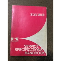 Service Specifications Handbook Kawasaki #99926-1006-01