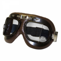 MOTORCYCLE CAFE RACER GOGGLES BROWN #OGF011