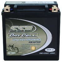 12 Volt SSB Dry Fit High Performance (3) (MBTX12U/YTX14L-BS) Reverse Polarity