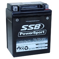 12V SSB V-Spec High Perform. AGM Battery (4) (12N14-3A, 12N14-3B, CB14L-A1, CB14L-A2, CB14L-B2, GB14L-A2, YT14AL-S, YTX14AHL-BS) (4.96 Kg)