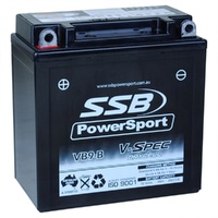 12V SSB V-Spec High Perform. AGM Battery (6) (12N7-4A, 12N7-4B, 12N9-4B-1, CB7-A, CB9-A, CB9-A2, CB9A-A, CB9-B, GB9-B, YT9BA-4, YTX9A-BS) (3.33 Kg)