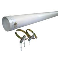 Pole Carrier (L) 2000MMx150MM C/W Pair of Mounting Brackets. PC150-2M