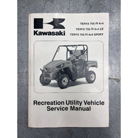 Genuine Kawasaki TERYX 750 FI 4x4 / LE/ Sport Recreation Utility Vehicle Service Manual