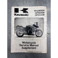 Kawasaki '88-'96 Ninja 600R / GPX600R / GPX500R Motorcycle Service Manual Supplement