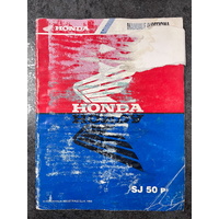 Honda SJ50P Owners Manual '93