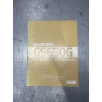 Suzuki GS650G Supplementary Service Manual #99501-36030-01E