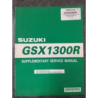 Suzuki GSX1300R Supplementary Service Manual 2002 #99501-39330-01E