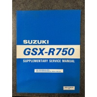 Suzuki GSX-R750 Supplementary Service Manual #99501-37200-01E