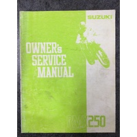 Suzuki RMX250 Owners Service Manual 1991 #99011-05D52-01A