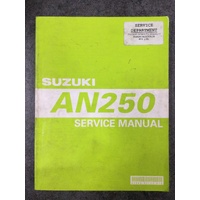 Suzuki AN250 Service Manual 2003 #99500-32130-01E