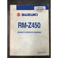 Suzuki RM-Z450 Owners Service Manual 2008 #99011-28H50-01A
