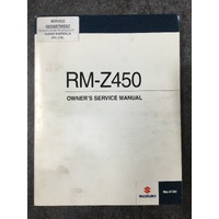 Suzuki RM-Z450 Owners Service Manual 2013 #99011-28H55-01A